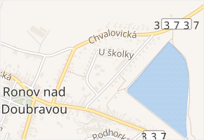 U školky v obci Ronov nad Doubravou - mapa ulice