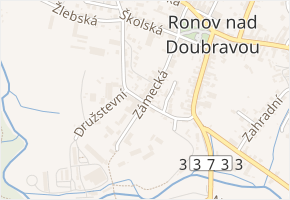 Zámecká v obci Ronov nad Doubravou - mapa ulice