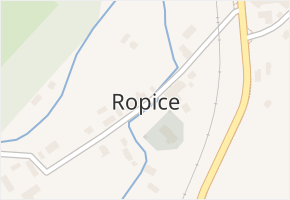 Ropice v obci Ropice - mapa části obce