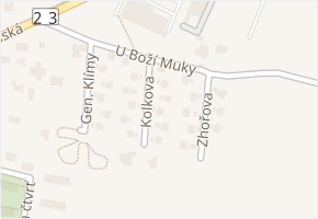 Kolkova v obci Rosice - mapa ulice