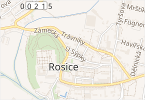U Sýpky v obci Rosice - mapa ulice