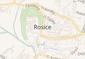 Za Školou v obci Rosice - mapa ulice