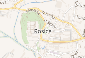 Zámecká v obci Rosice - mapa ulice