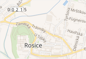 Zámečnická v obci Rosice - mapa ulice