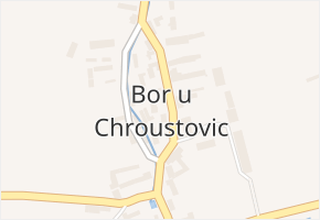 Bor u Chroustovic v obci Rosice - mapa části obce