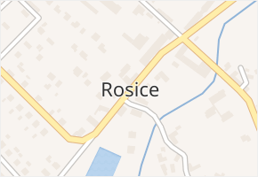 Rosice v obci Rosice - mapa části obce