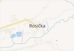 Rosička v obci Rosička - mapa části obce