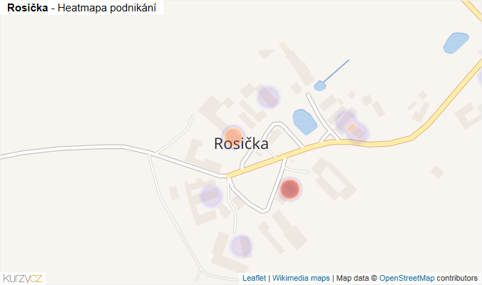 Mapa Rosička - Firmy v části obce.