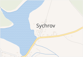 Sychrov v obci Rosovice - mapa části obce