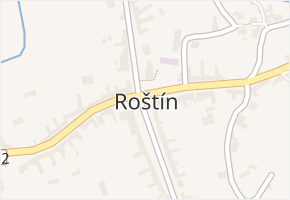 Roštín v obci Roštín - mapa části obce