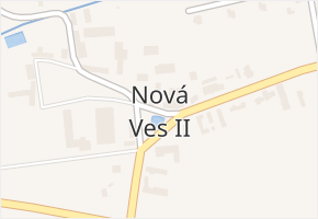 Nová Ves II v obci Rostoklaty - mapa části obce