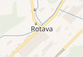 Rotava v obci Rotava - mapa části obce