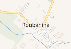 Roubanina v obci Roubanina - mapa části obce