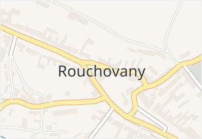 Rouchovany v obci Rouchovany - mapa části obce