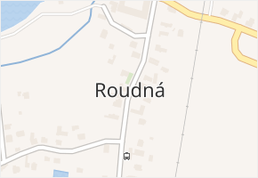 Roudná v obci Roudná - mapa části obce