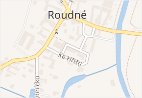 Ke Hřišti v obci Roudné - mapa ulice
