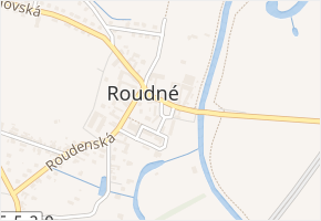 Na Návsi v obci Roudné - mapa ulice