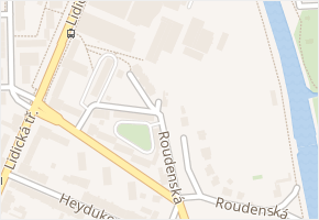 Roudenská v obci Roudné - mapa ulice
