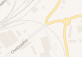 Chelčického v obci Roudnice nad Labem - mapa ulice