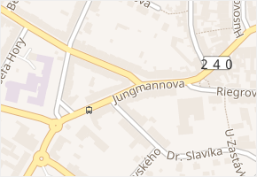 Jungmannova v obci Roudnice nad Labem - mapa ulice