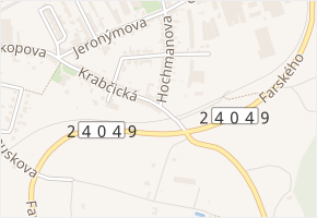 Krabčická v obci Roudnice nad Labem - mapa ulice