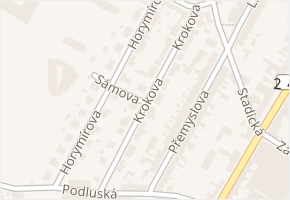 Krokova v obci Roudnice nad Labem - mapa ulice