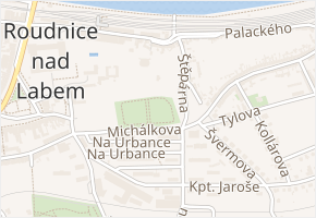 Michálkova v obci Roudnice nad Labem - mapa ulice