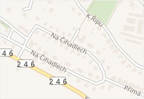 Na Čihadlech v obci Roudnice nad Labem - mapa ulice