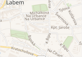 Na Urbance v obci Roudnice nad Labem - mapa ulice