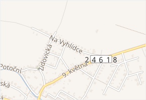 Na Vyhlídce v obci Roudnice nad Labem - mapa ulice