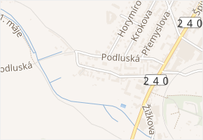 Na Záměstí v obci Roudnice nad Labem - mapa ulice