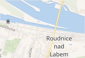 Nábřežní v obci Roudnice nad Labem - mapa ulice