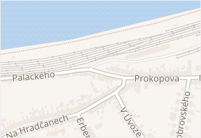 Palackého v obci Roudnice nad Labem - mapa ulice