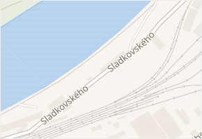 Sladkovského v obci Roudnice nad Labem - mapa ulice