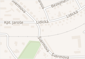 Švermova v obci Roudnice nad Labem - mapa ulice