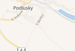 V Borku v obci Roudnice nad Labem - mapa ulice