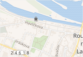 Ve smečkách v obci Roudnice nad Labem - mapa ulice