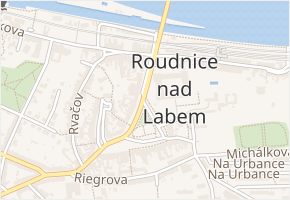 Závodní v obci Roudnice nad Labem - mapa ulice