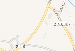Žižkova v obci Roudnice nad Labem - mapa ulice