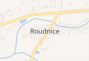 Roudnice v obci Roudnice - mapa části obce