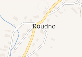 Roudno v obci Roudno - mapa části obce