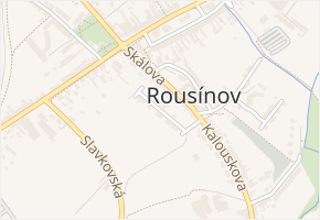 Sadová v obci Rousínov - mapa ulice