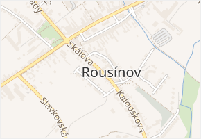 Skálova v obci Rousínov - mapa ulice
