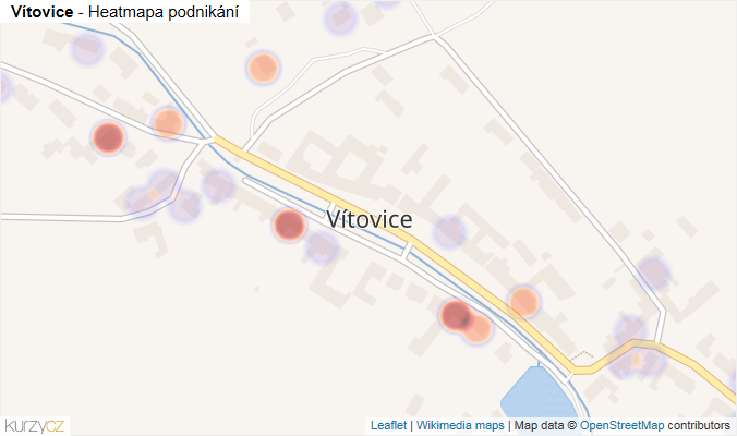 Mapa Vítovice - Firmy v části obce.