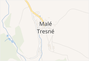 Malé Tresné v obci Rovečné - mapa části obce