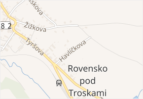 Havlíčkova v obci Rovensko pod Troskami - mapa ulice