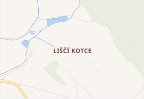 Liščí Kotce v obci Rovensko pod Troskami - mapa části obce