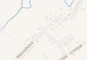 Matouškova v obci Rovensko pod Troskami - mapa ulice