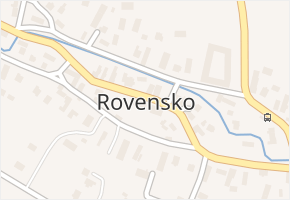 Rovensko v obci Rovensko - mapa části obce
