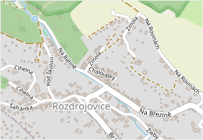Chaloupky v obci Rozdrojovice - mapa ulice